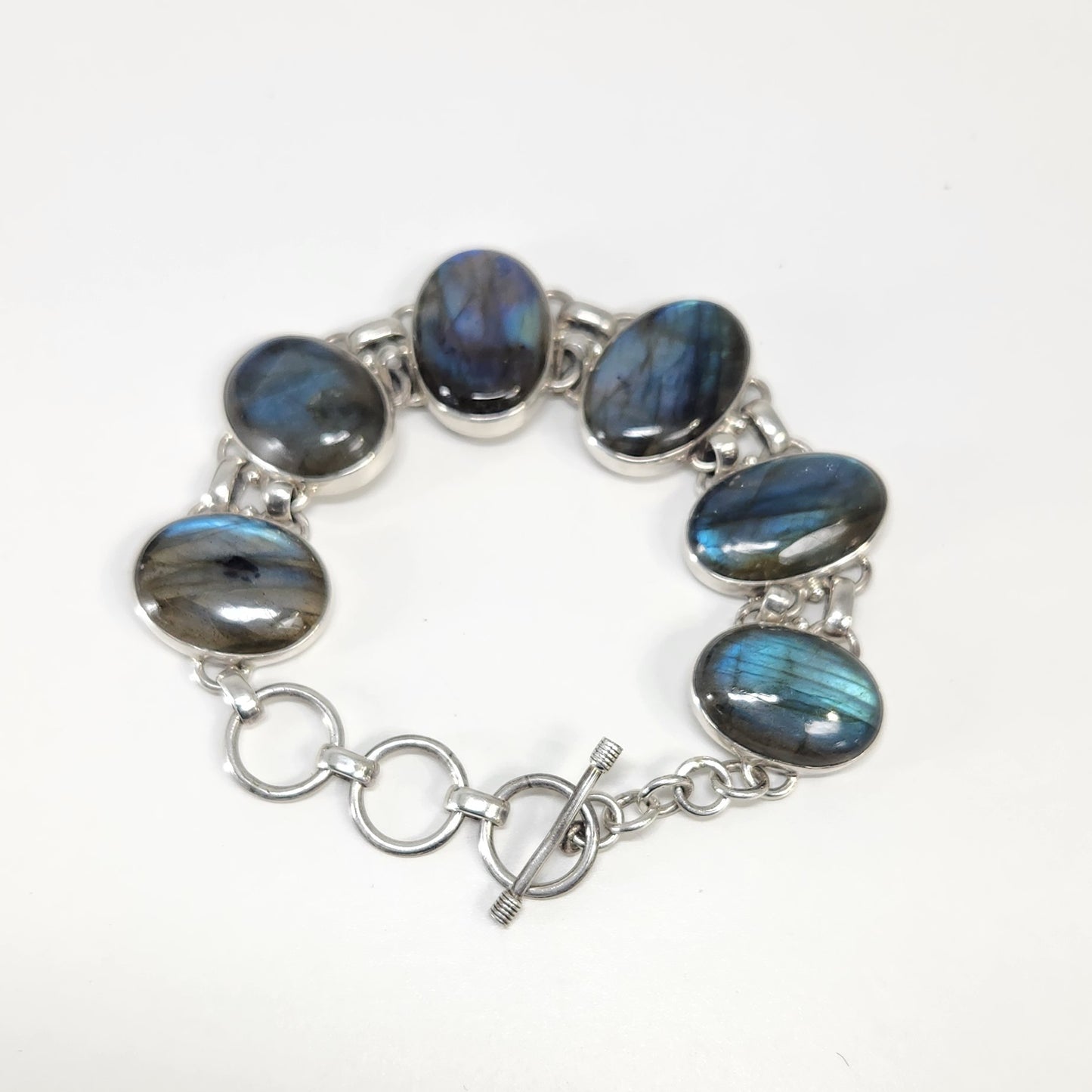 Sterling Silver Labradorite Bracelet- Limitless potential | Awareness | Light