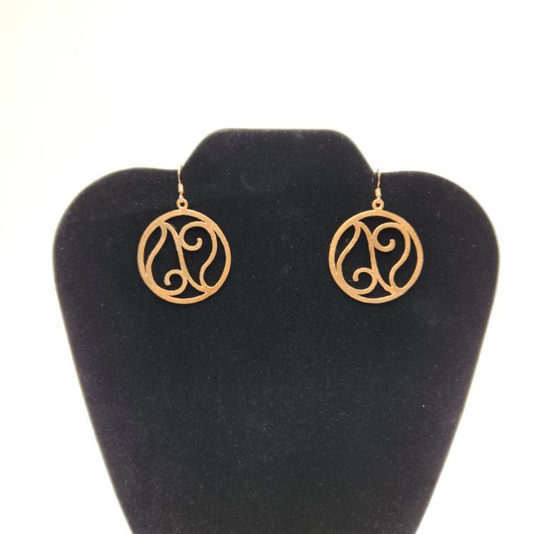 Copper Spiral Earrings