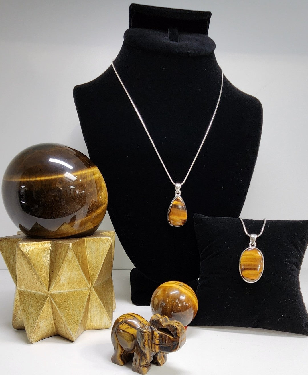 Sterling Silver Tiger Eye Pendants- Resilience | Protection | Balance