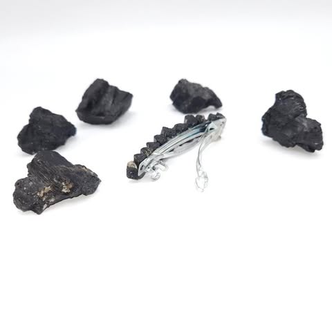 Black Tourmaline Hair Clip - Protection | Security | Removing negativity