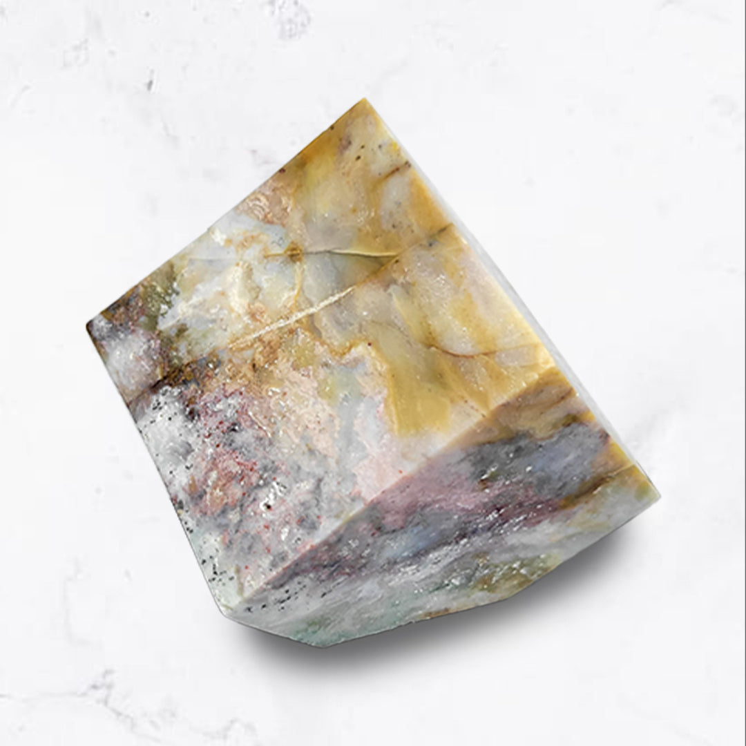 Ocean Jasper Cube...- Inner Strength | Eliminates Stress | Emotional Clarity | Patience