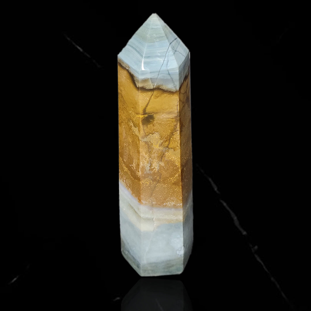 Grade A Ocean Jasper Point- Inner Strength | Stress Relief | Emotional Clarity | Patience