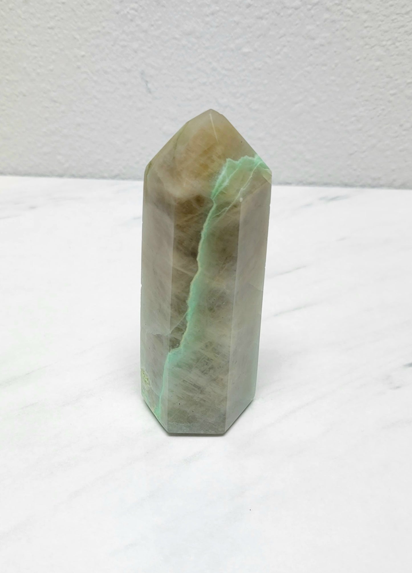 Garnierite (Green Moonstone) Tower- Prosperity| Emotional Strength |Conquering Fears