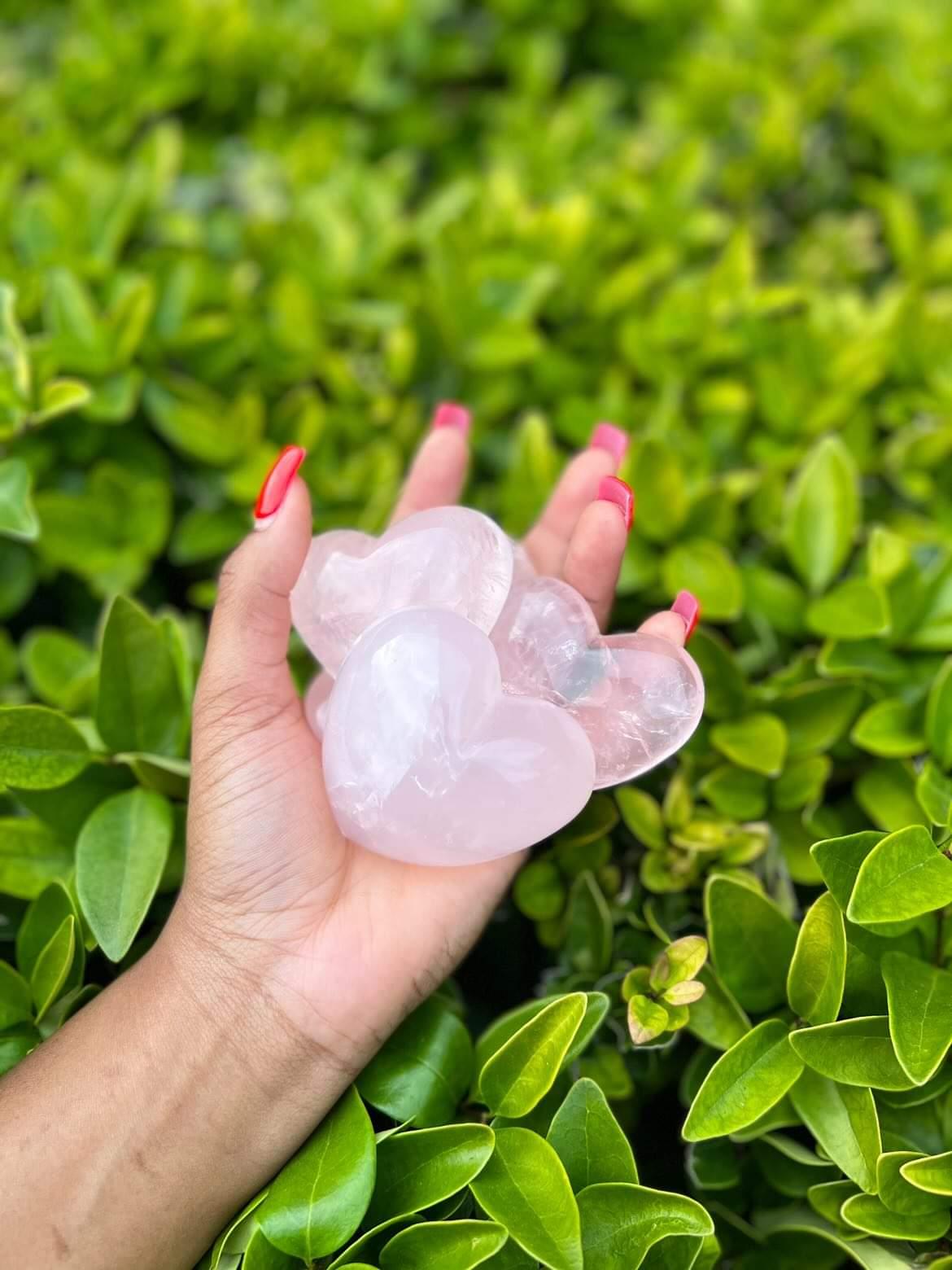 Rose Quartz Hearts - Love | Gentleness | Emotional Healing