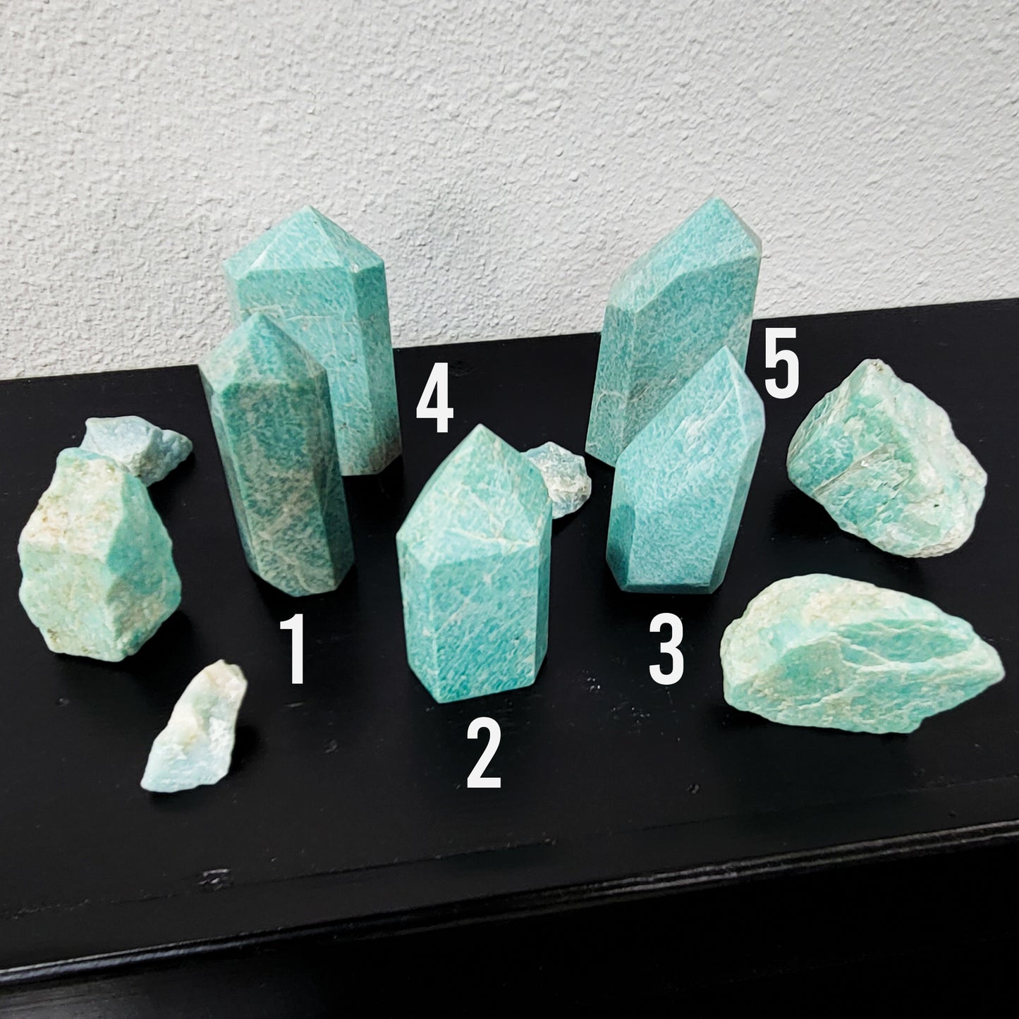 Grade A Amazonite Towers- Luck | Hope | Optimism
