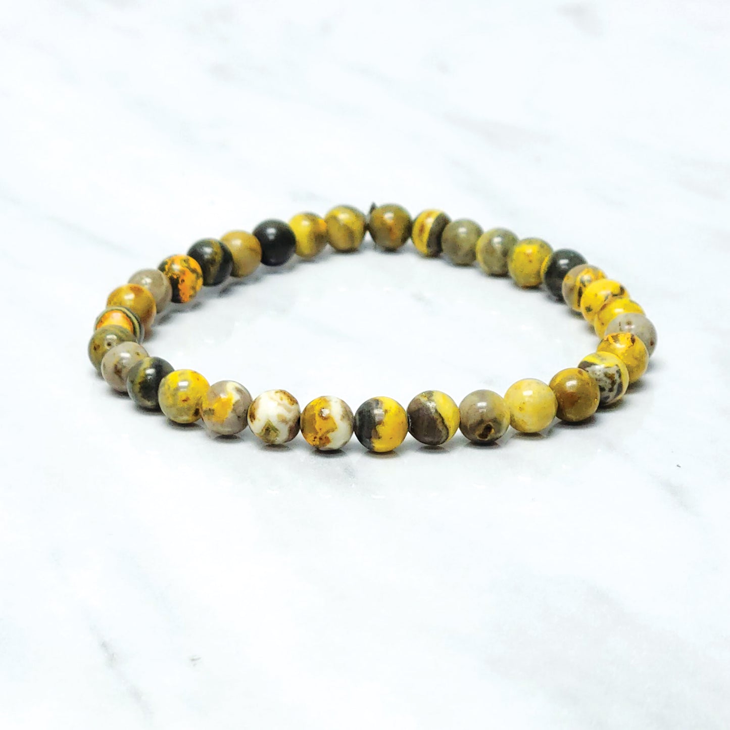 Bumblebee Jasper Bracelet- Mental acuity | Willpower | Creative manifestations | Confidence over fear