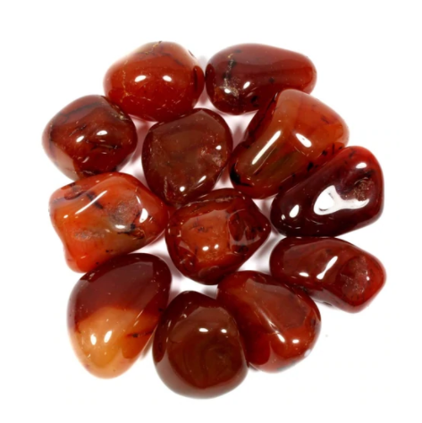 Grade A Carnelian Tumbled Stones - Courage | Vitality | Confidence