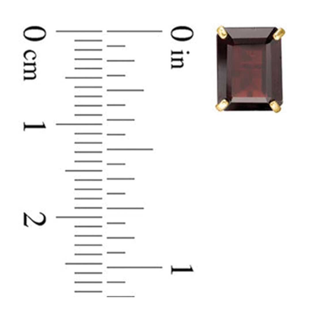 Garnet Square Earrings-Increases Feelings Of Support And Joy | Self Worth | Releases Panic Worry And Anxiety | Reproductive Health