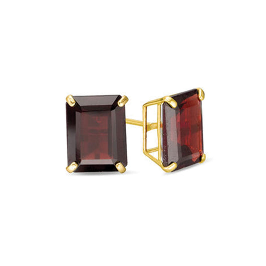 Garnet Square Earrings-Increases Feelings Of Support And Joy | Self Worth | Releases Panic Worry And Anxiety | Reproductive Health