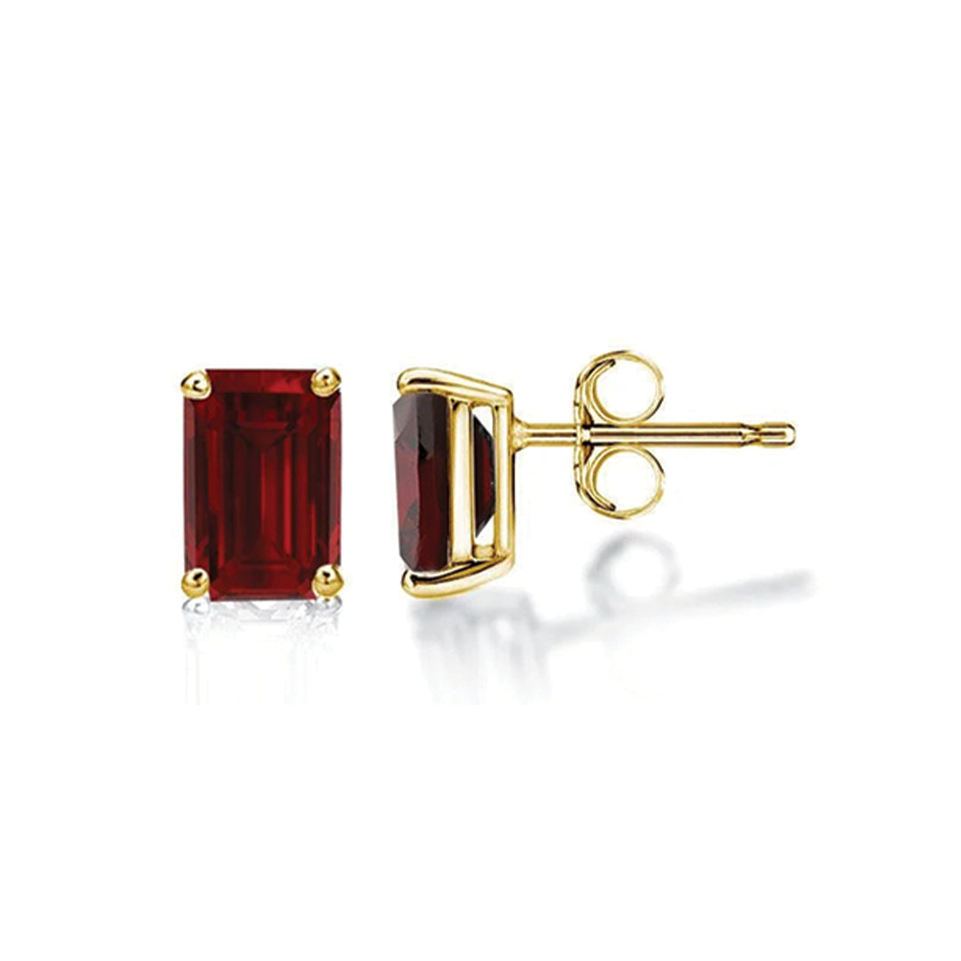 Garnet Square Earrings-Increases Feelings Of Support And Joy | Self Worth | Releases Panic Worry And Anxiety | Reproductive Health