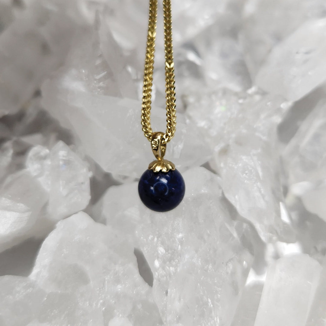 Lapis Lazuli Pendant Set In 10k Gold- Leadership | Enhanced Communication | Ancient Wisdom