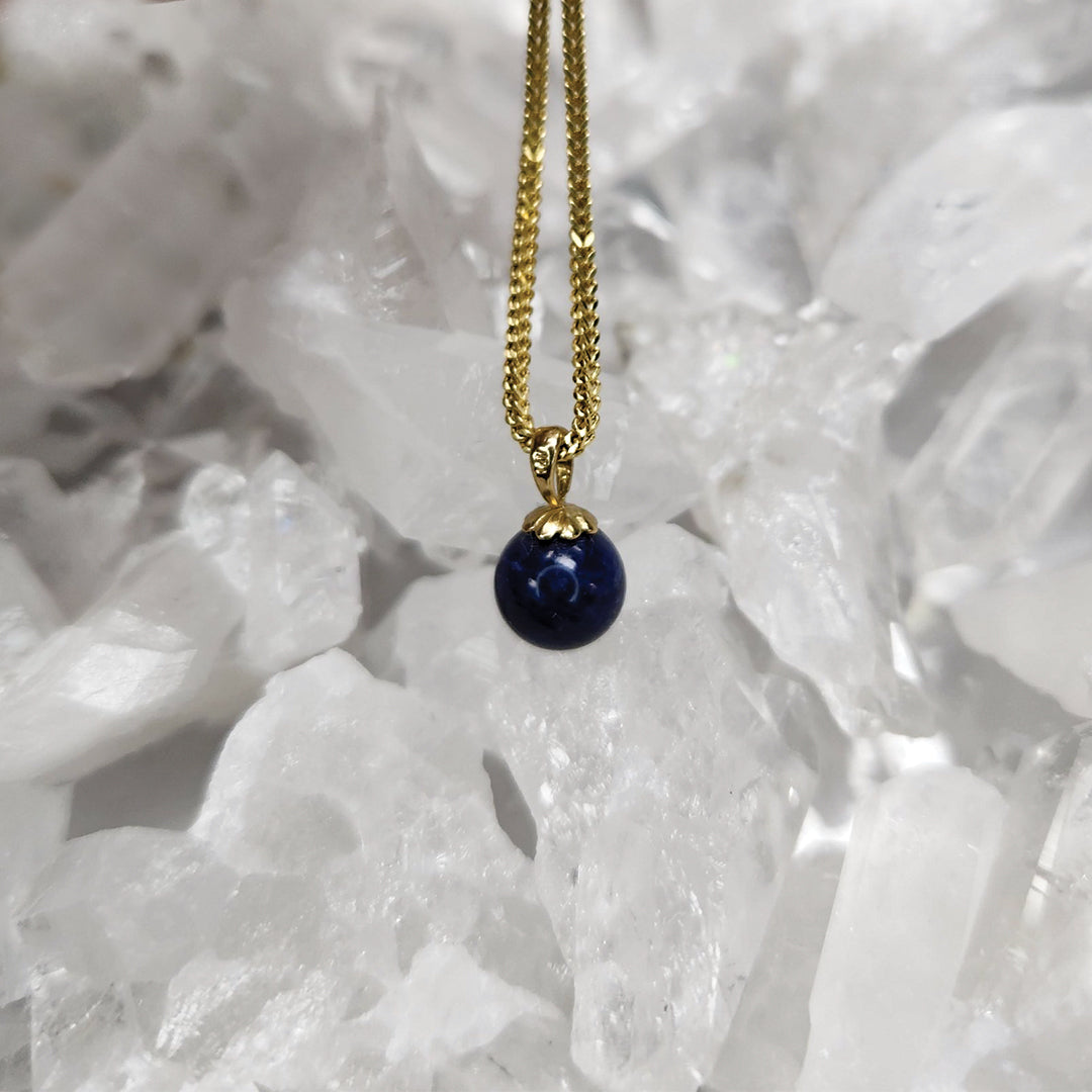 Lapis Lazuli Pendant Set In 10k Gold- Leadership | Enhanced Communication | Ancient Wisdom