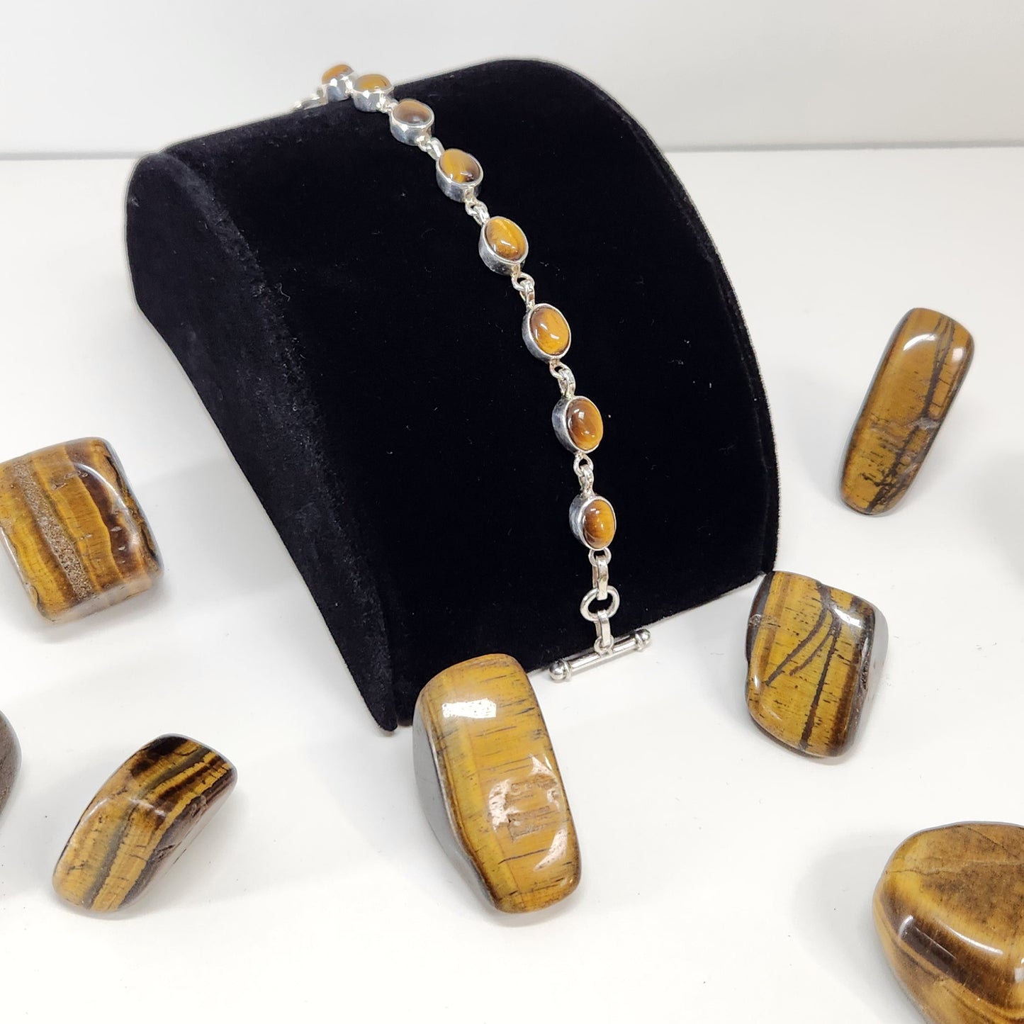 Sterling Silver Tiger Eye Bracelet- Resilience | Protection | Balance