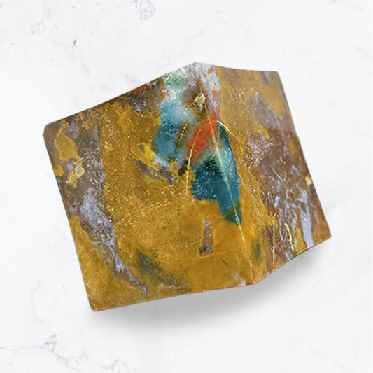 Ocean Jasper Cube - Inner Strength | Eliminates Stress | Emotional Clarity | Patience