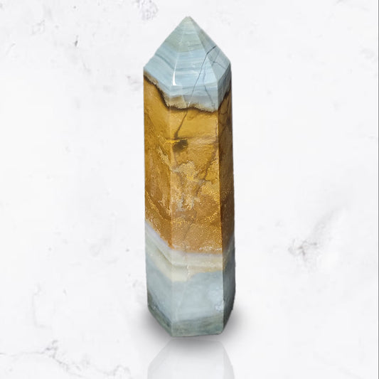 Grade A Ocean Jasper Point- Inner Strength | Stress Relief | Emotional Clarity | Patience