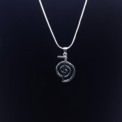 Sterling Silver Cho Ku Rei Reiki Symbol Pendant
