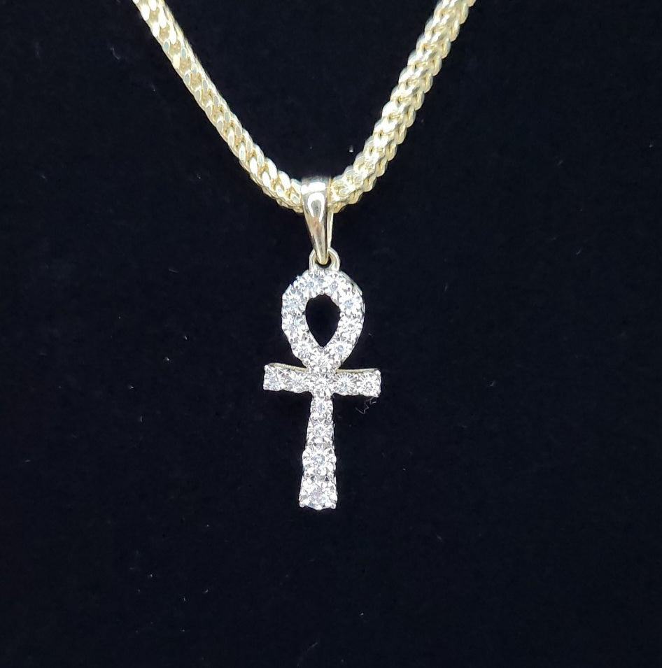 Medium Diamond Ankh Pendant