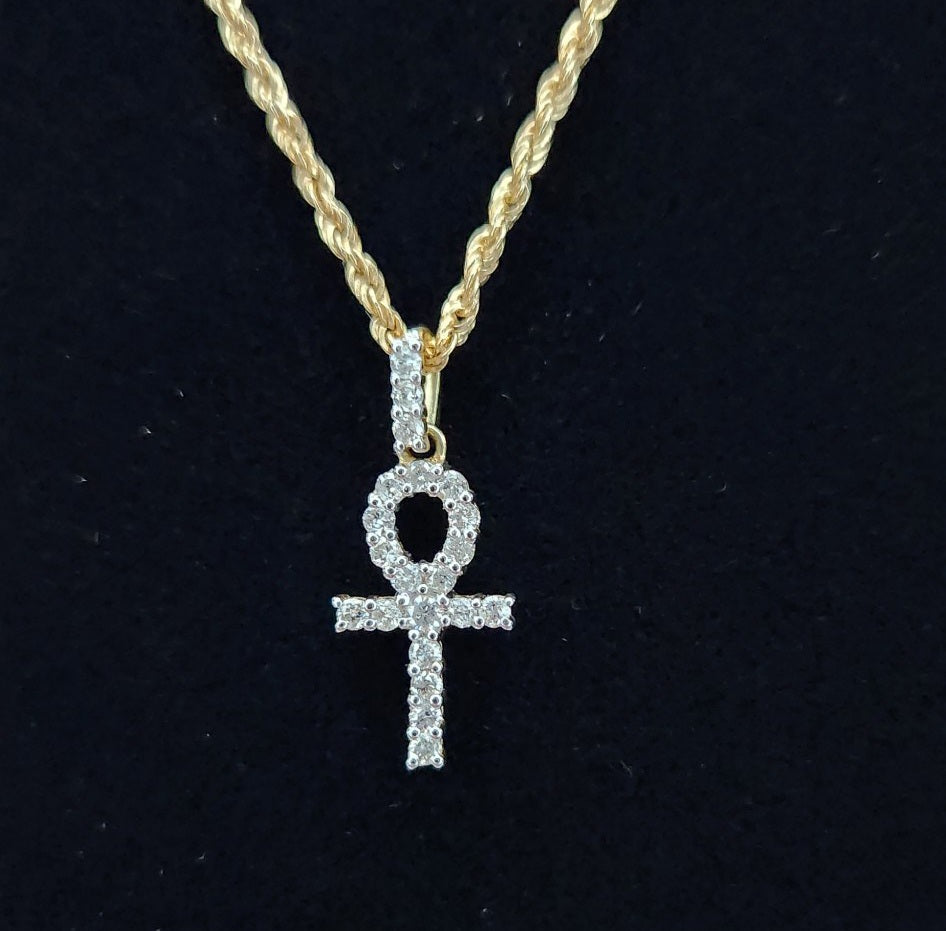 Small Diamond Ankh Pendant