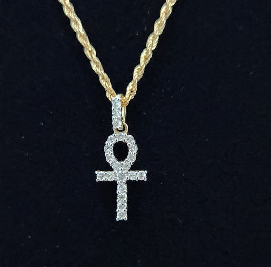 Small Diamond Ankh Pendant