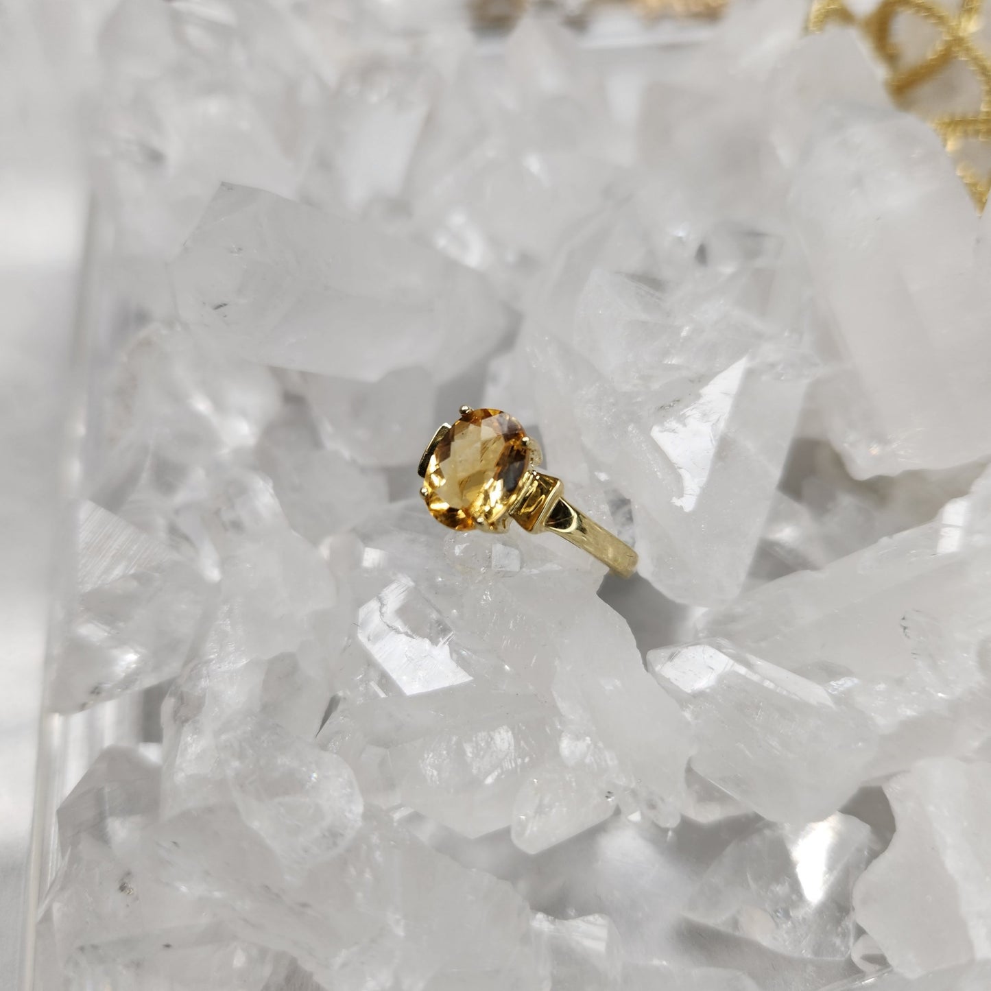 14k Gold Citrine Ring- Happiness | Positivity | Abundance