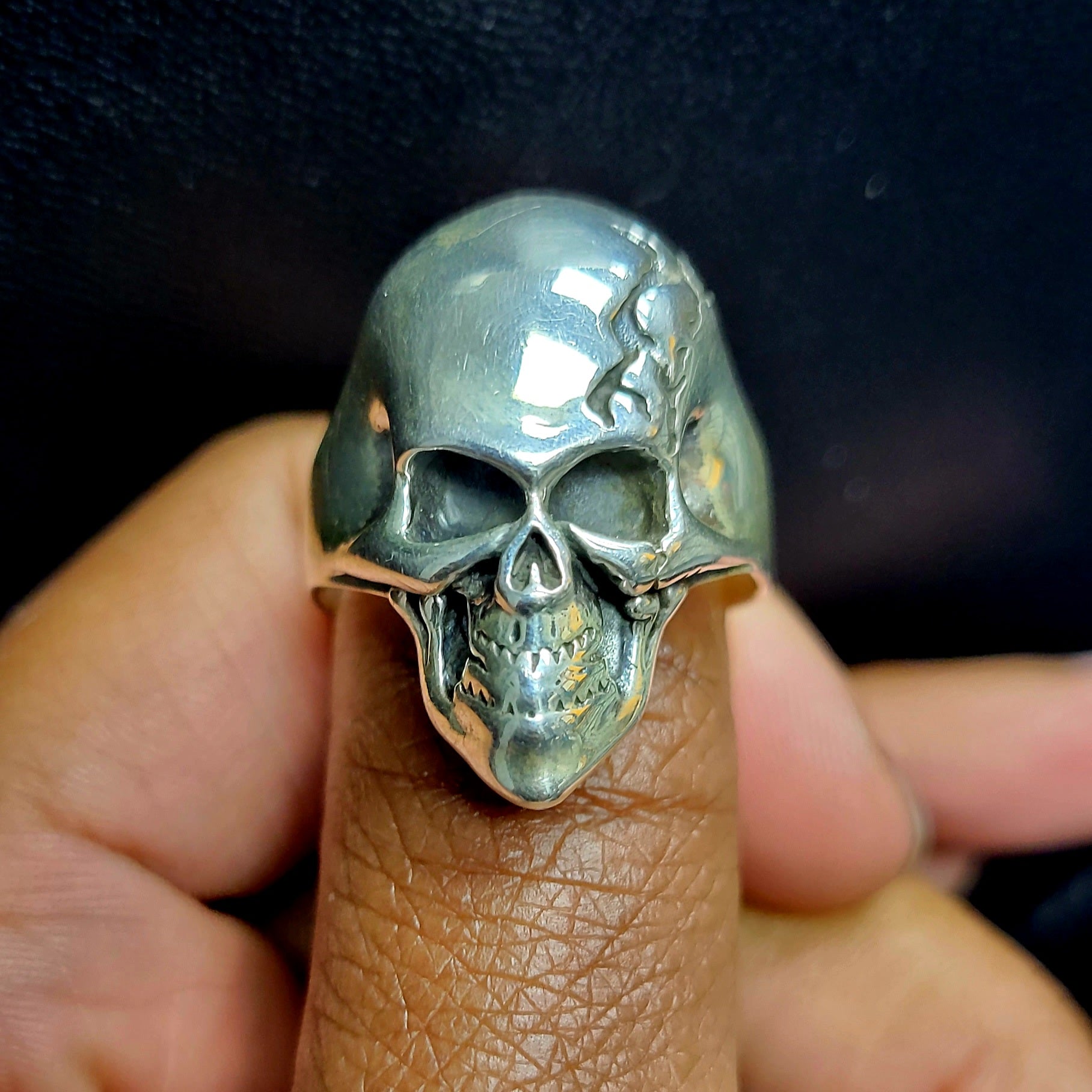 Masonic Mason Skull Ring WITH STONES in .925 sterling silver custommade  handmade ***Made to Order – 144 - Michael M Jewelry