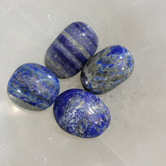 Lapis Lazuli Palm Stones- Leadership | Enhanced Communication | Ancient Wisdom