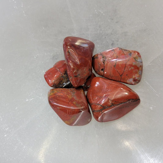 Red Jasper Palm Stones- Stabilizes energy | Strength and vitality | Release of shame or guilt around sexual issues