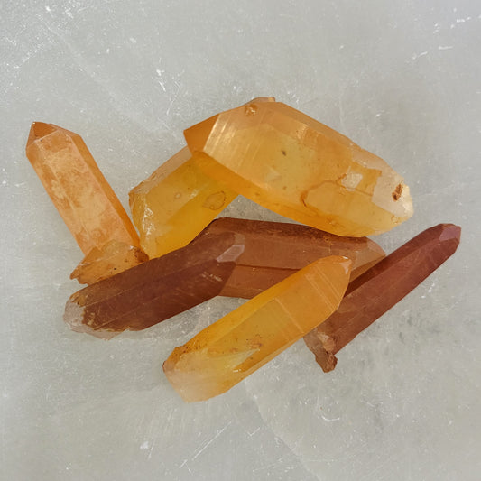Tangerine Quartz  - Encourages creativity | Aids in overcoming fear | healing the inner child