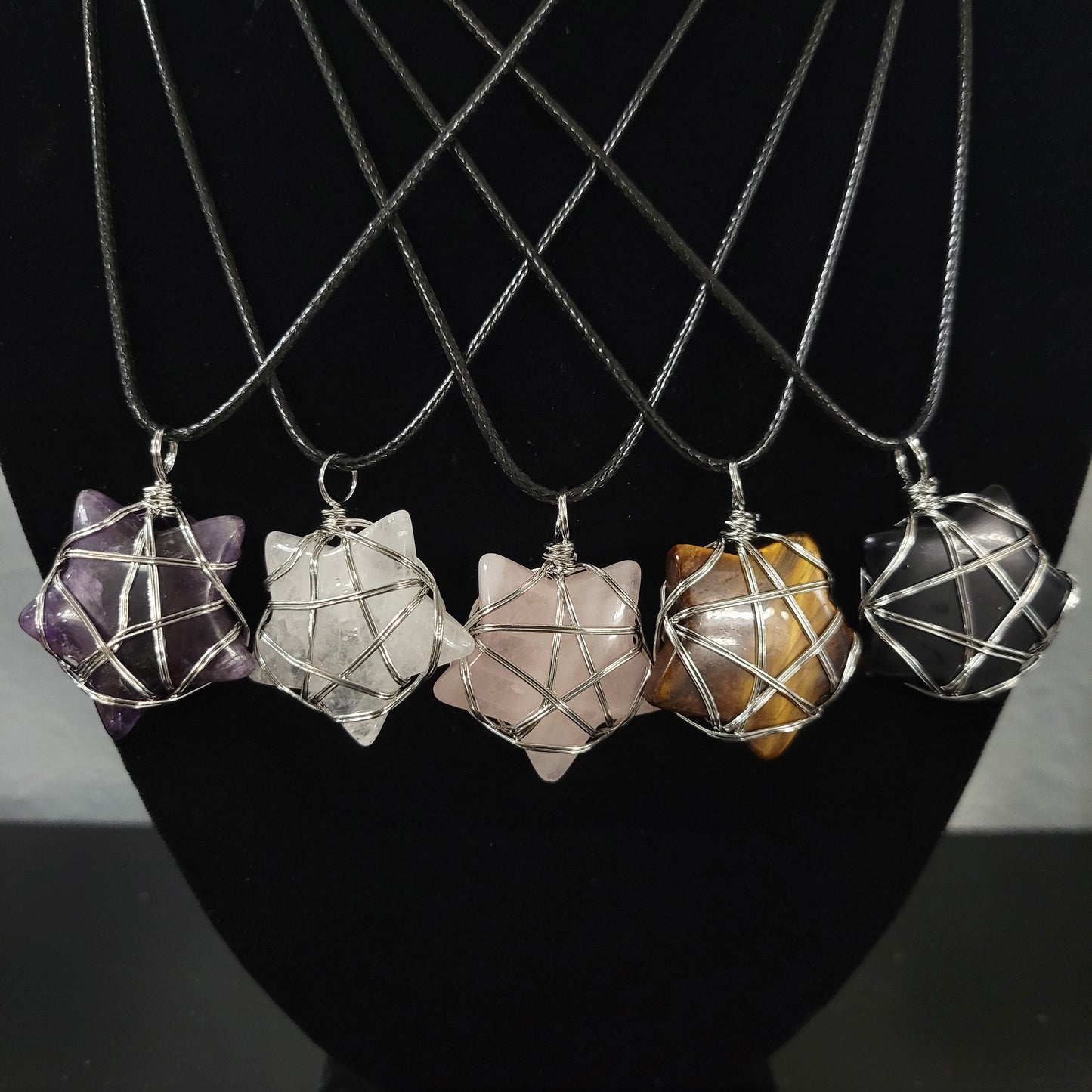 Wire Wrapped Star Pendants