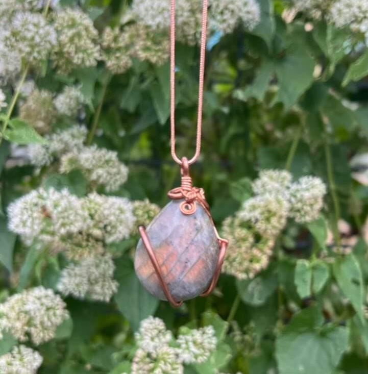 Fire Labradorite Pendant- Limitless potential | Awareness | Light