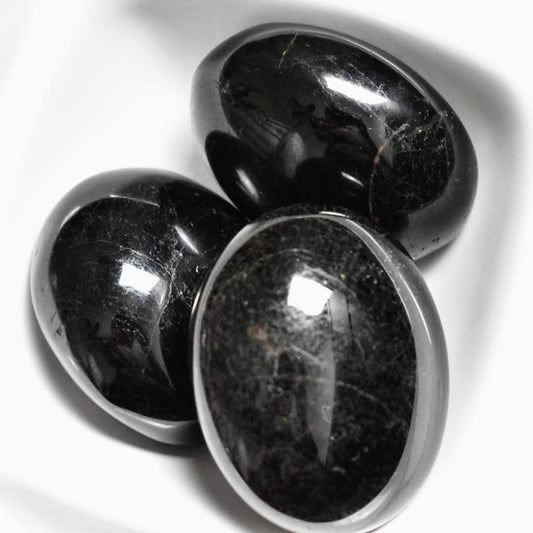 Black Tourmaline Palm Stone- Black Tourmaline- Protection | Security | Removing negativity
