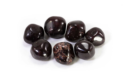 Garnet Tumbled Stones- Garnet- Increases Feelings Of Support And Joy | Self Worth | Releases Panic Worry And Anxiety | Reproductive Health