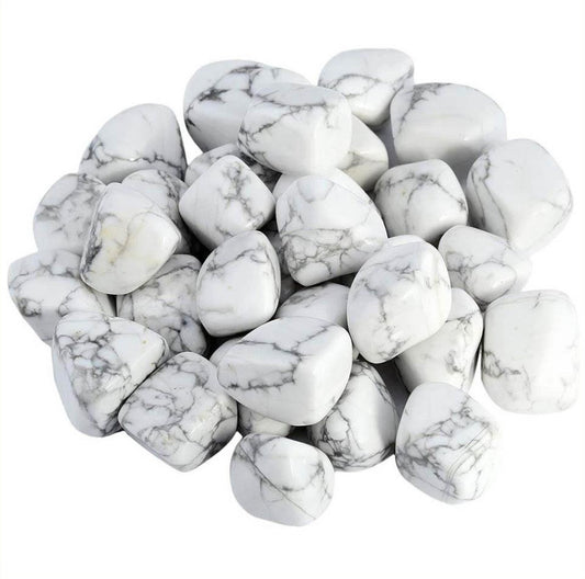 Howlite Tumbled Stone-Releasing Attachments | Strengthens Memory | Calming