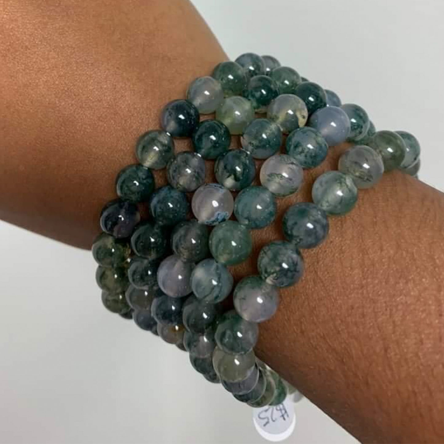 Moss Agate Bracelet - Emotional Stability/Persistence | Grounding | Balance